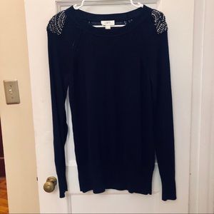 LOFT Sweaters - Loft Embellished Shoulder Sweater LOFT Sweaters - Loft Embellished Shoulder Sweater